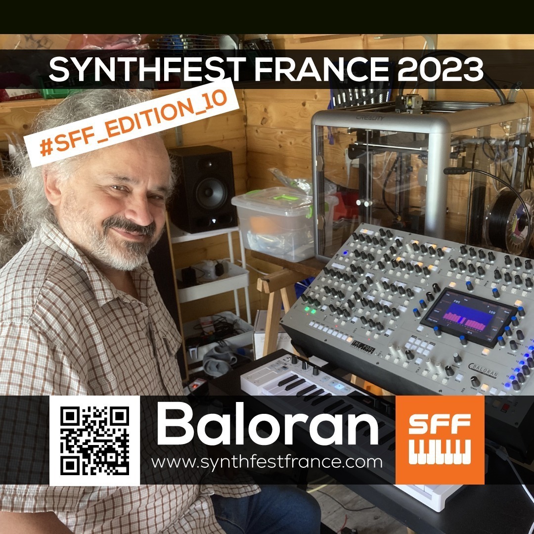 Baloran - SynthFest France 2023 #SFF_EDITION_10 #SACEM #UNAC #KRHomeStudio #ALGAM #LesSondiers #MOK Baloran - SynthFest France 2023 #SFF_EDITION_10 #SACEM #UNAC #KRHomeStudio #ALGAM #LesSondiers #MOK