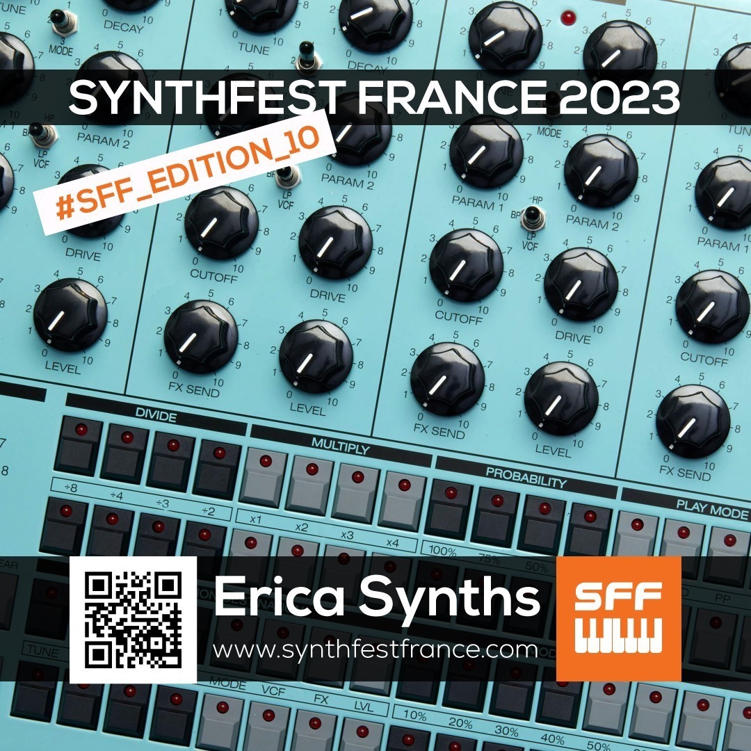Erica Synths - SynthFest France 2023 #SFF_EDITION_10 #SACEM #UNAC #KRHomeStudio #ALGAM #LesSondiers #MOK