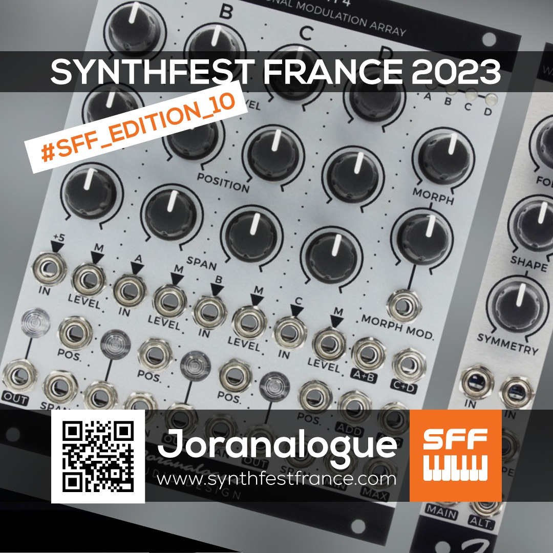 Joranalogue - SynthFest France 2023 #SFF_EDITION_10 #SACEM #UNAC #KRHomeStudio #ALGAM #LesSondiers Joranalogue - SynthFest France 2023 #SFF_EDITION_10 #SACEM #UNAC #KRHomeStudio #ALGAM #LesSondiers