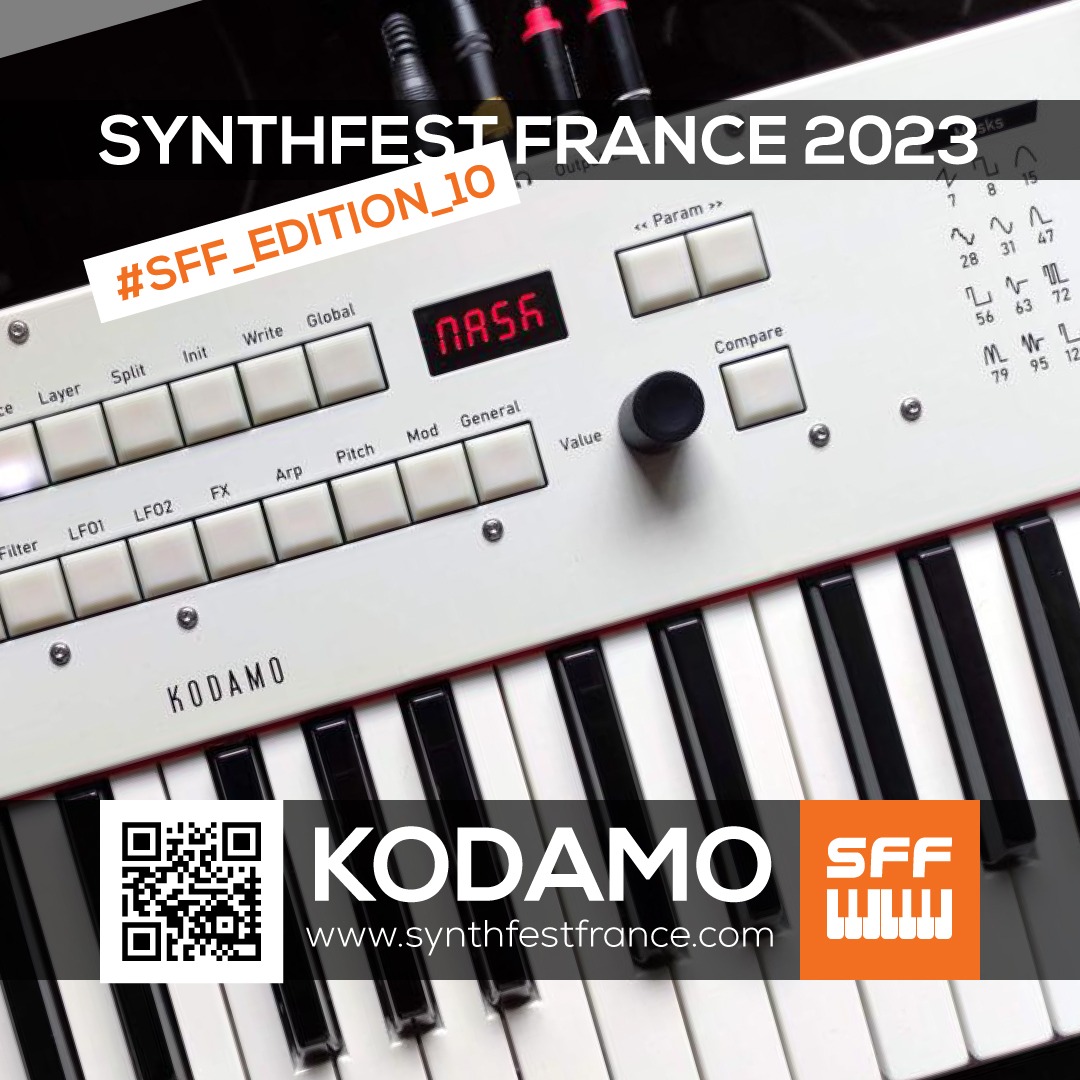 Kodamo - SynthFest France 2023 #SFF_EDITION_10 #SACEM #UNAC #KRHomeStudio #ALGAM #LesSondiers Kodamo - SynthFest France 2023 #SFF_EDITION_10 #SACEM #UNAC #KRHomeStudio #ALGAM #LesSondiers
