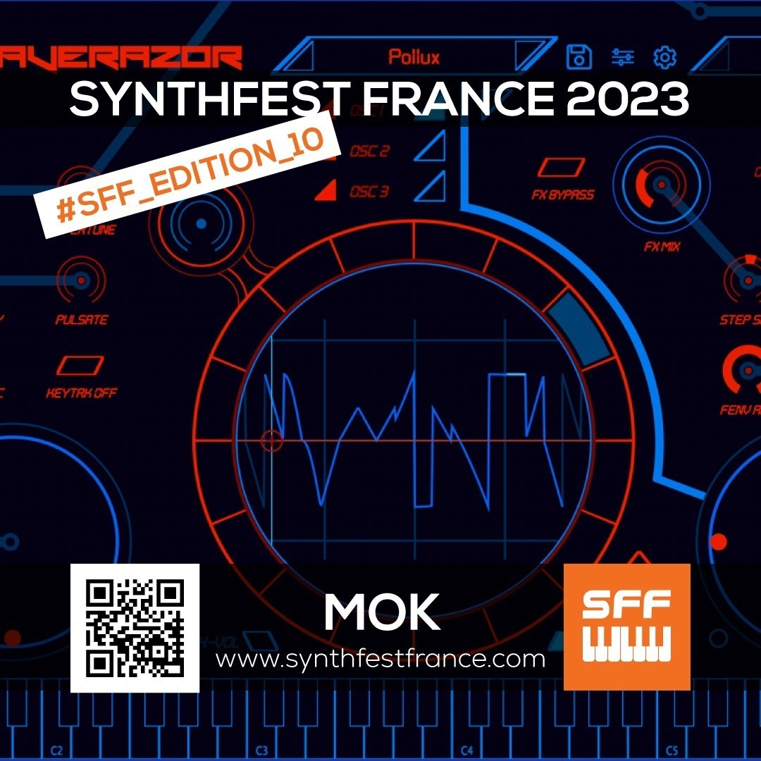 MOK - Media Overkill - SynthFest France 2023 #SFF_EDITION_10 #SACEM #UNAC #KRHomeStudio #ALGAM #LesSondiers #MOK MOK - Media Overkill - SynthFest France 2023 #SFF_EDITION_10 #SACEM #UNAC #KRHomeStudio #ALGAM #LesSondiers #MOK