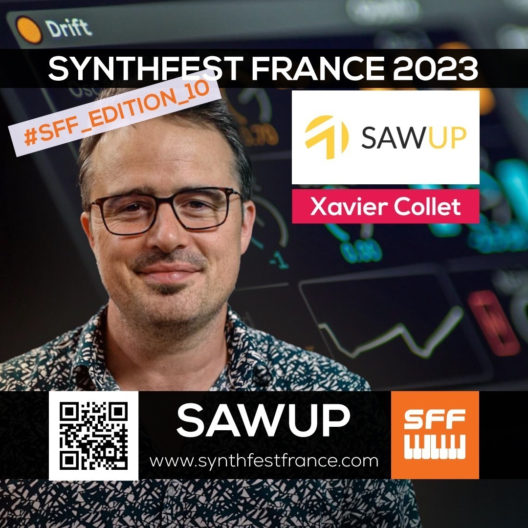 SawUp - Xavier Collet - SynthFest France 2023 #SFF_EDITION_10 #SACEM #UNAC #KRHomeStudio #ALGAM #LesSondiers #IRCAM SawUp - Xavier Collet - SynthFest France 2023 #SFF_EDITION_10 #SACEM #UNAC #KRHomeStudio #ALGAM #LesSondiers #IRCAM