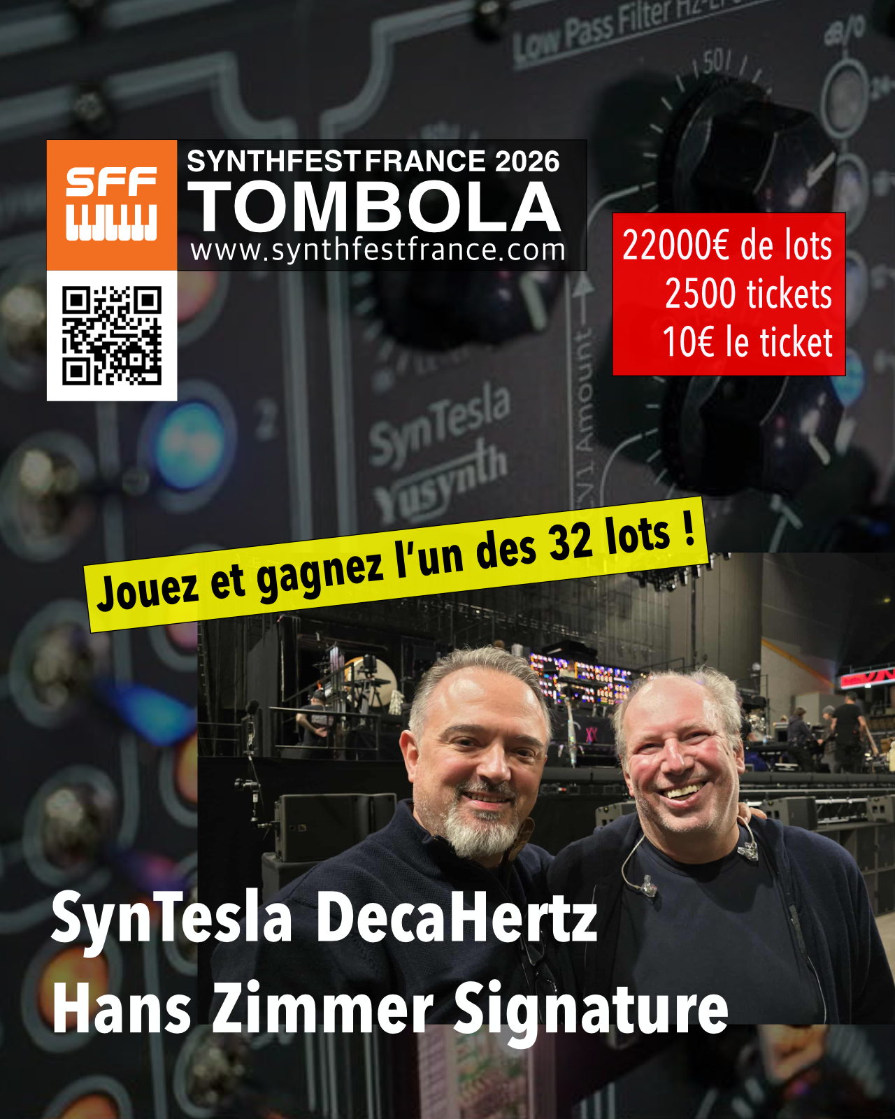 SynthFest Raffle / Tombola 2026 - Hans Zimmer - SynTesla SynthFest Raffle / Tombola 2026 - Hans Zimmer - SynTesla