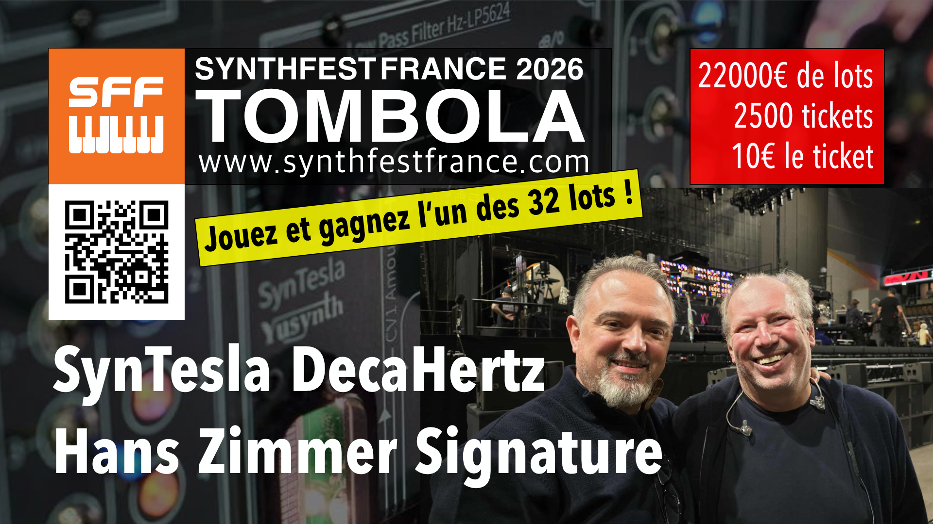 SynthFest Raffle / Tombola 2026 - Hans Zimmer - SynTesla SynthFest Raffle / Tombola 2026 - Hans Zimmer - SynTesla